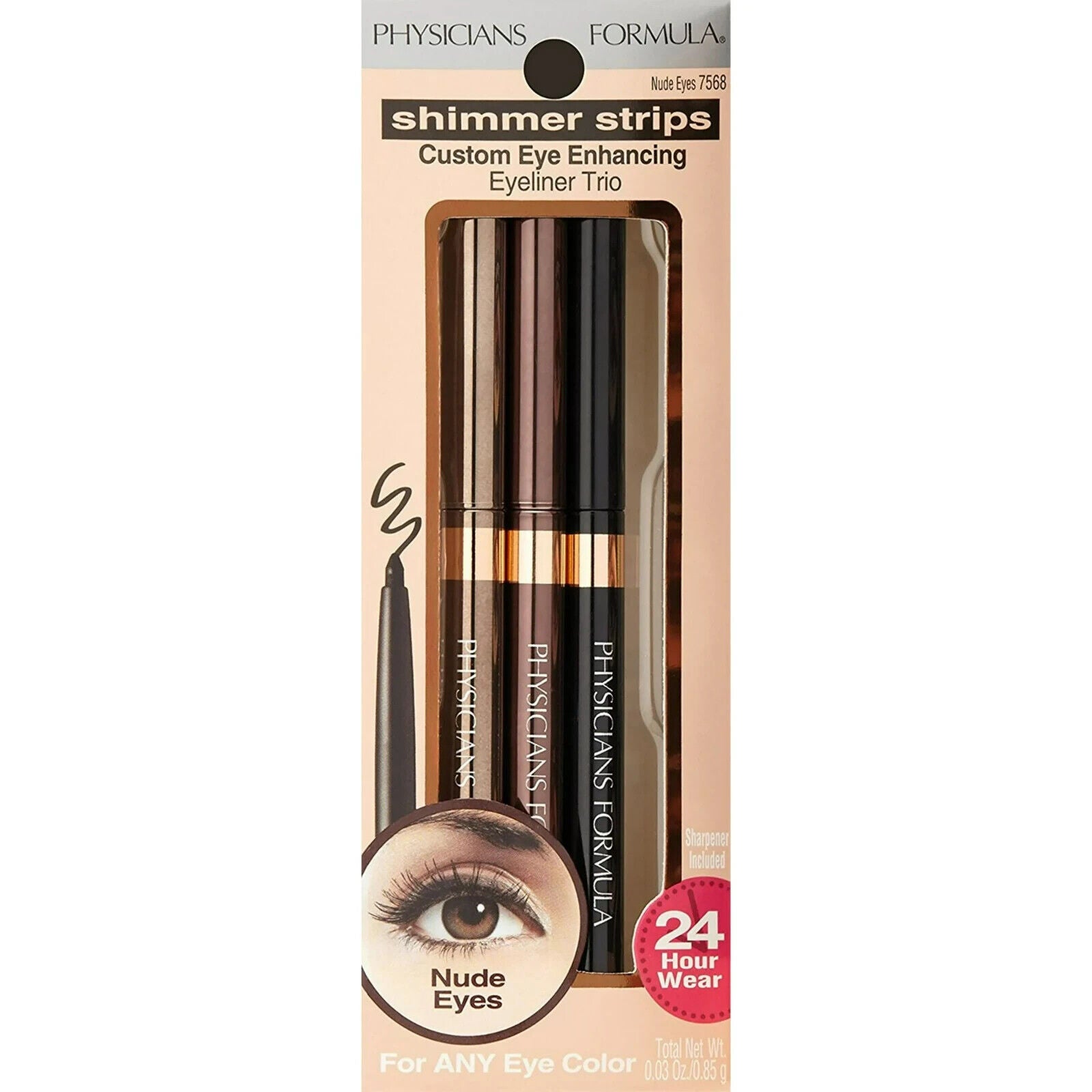 PHYSICIANS FORMULA Trío de delineadores marrones para ojos