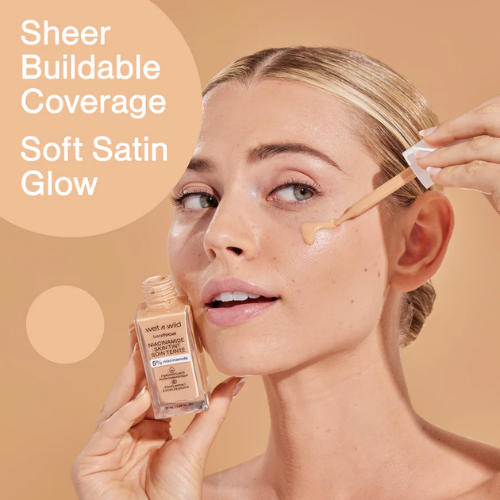 WET N WILD Barefocus Niacinamide Skin Tint 5% Niacinamide Fair Beige 32 ml