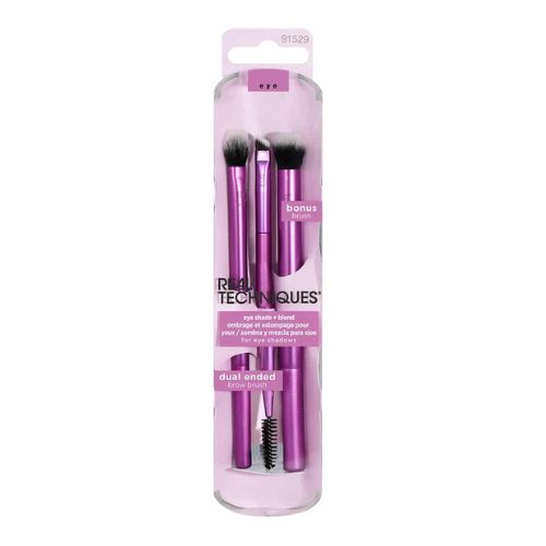 REAL TECHNIQUES Eye Shade & Blend Duo + 1 Brocha GRATIS