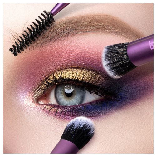 REAL TECHNIQUES Eye Shade & Blend Duo + 1 Brocha GRATIS