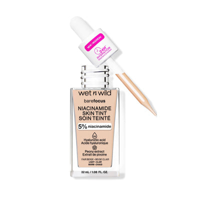 WET N WILD Barefocus Niacinamide Skin Tint 5% Niacinamide Fair Beige 32 ml