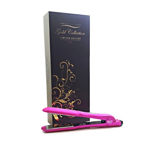 ISO Gold Collection Metallic Pink 1.5" Digital Flat Iron