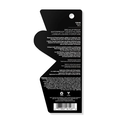 WET N WILD Breakup Proof Waterproof Liquid Eyeliner Brown 0.5 ml
