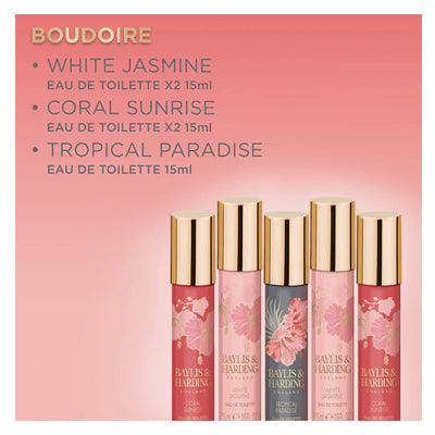 BAYLIS & HARDING Boudoire Gift Wrapped Candlelit Gift Set