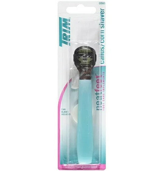 TRIM Foot Care Callus & Corn Shaver w Extra Blades