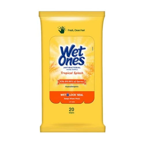 WET ONES Toallas Antibacteriales Tropical Splash Travel Pack