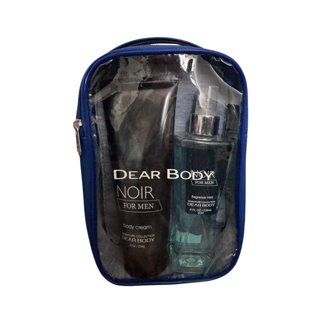 Duo Noir for Men Body Cream 226 g and Fragance Mist 236 mL