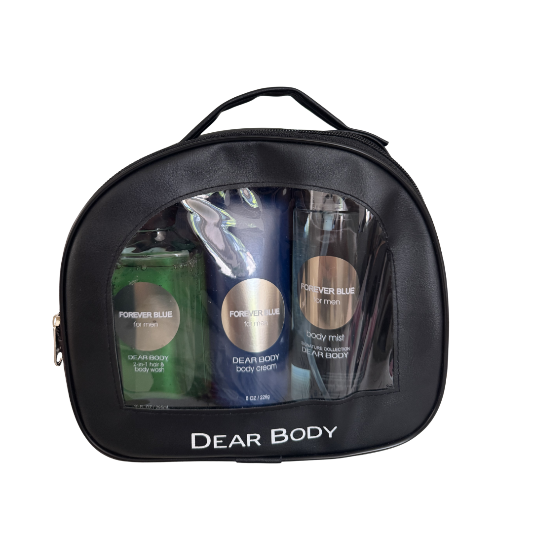 Trio Dear Body Forever Blue Body wash 295 ml , Body Cream 226g y Body Mist 236 mL