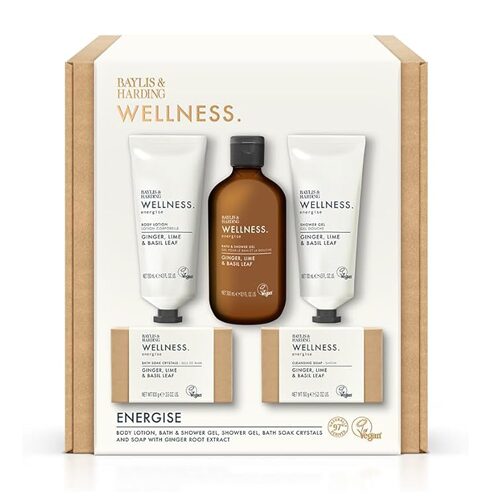 BAYLIS & Harding Set Wellness Luxury Bathing Gift Set (Bath And Shower Gel/Shower Gel/Soap/Body Lotion/Bath Soak Crystals)