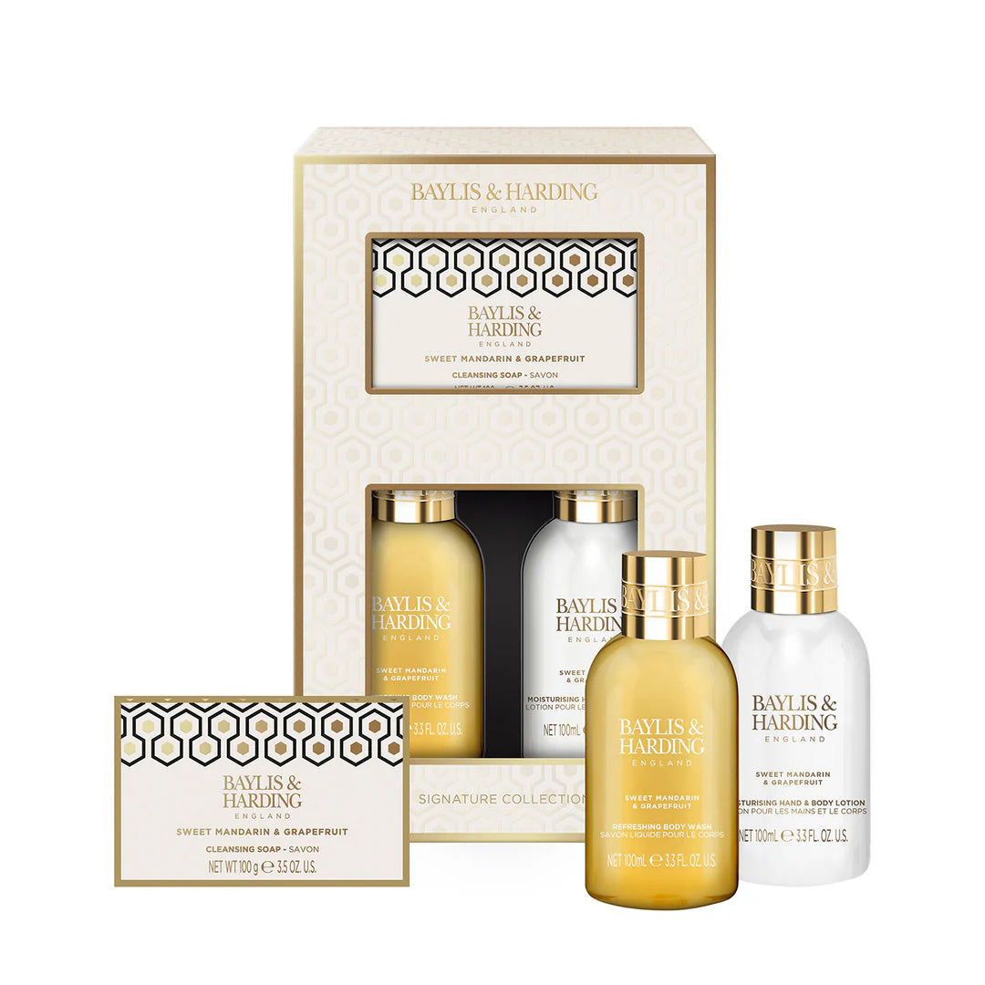 BAYLIS & HARDING Sweet Mandarin & Grapefruit Luxury Pamper Tin Gift Set