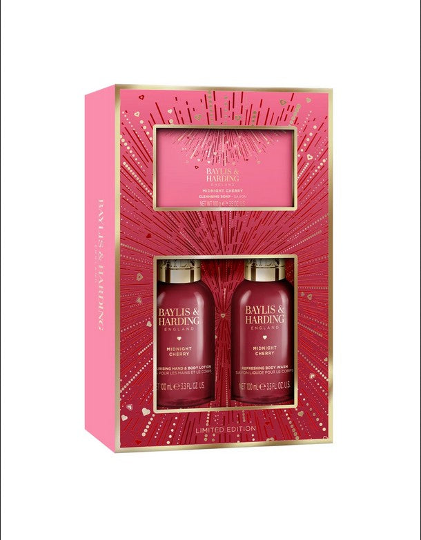 BAYLIS & HARDING Midnight Cherry Make Me Sparkle Bathing Gift Set
