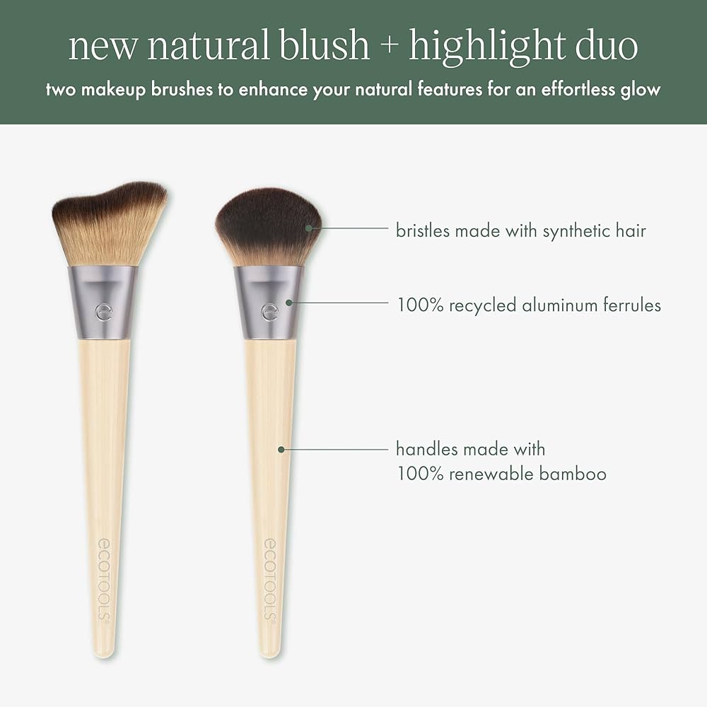 ECOTOOLS Blush + Highlight Brush Duo
