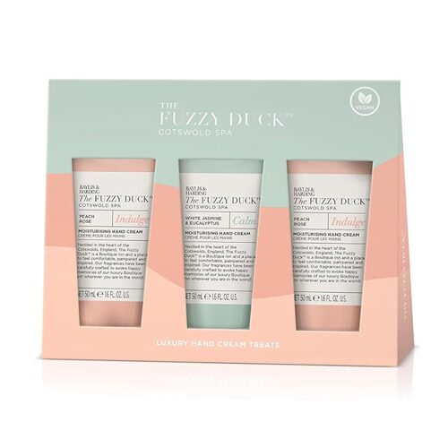 BAYLIS  & Harding The Fuzzy Duck Hand Cream White Jasmine And Aucalyptus Peach Rose