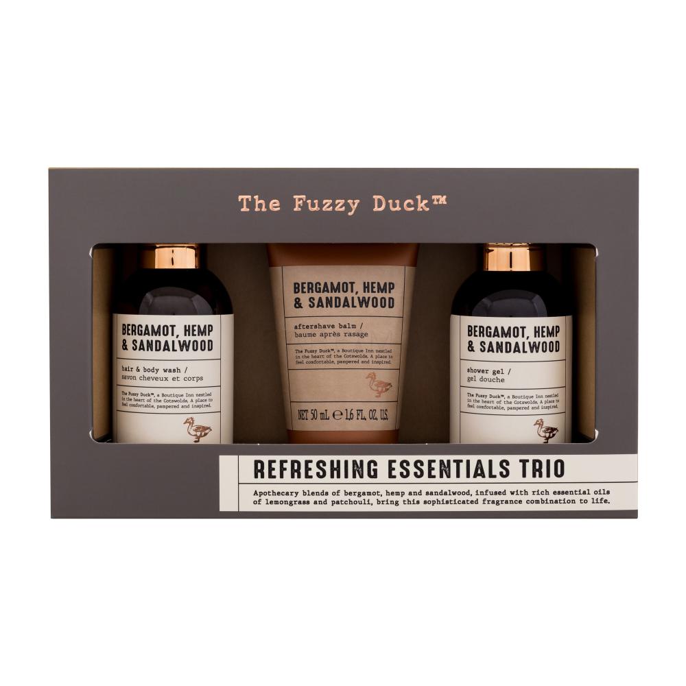 Baylis & Harding The Fuzzy Duck Bergamot, Hemp & Sandalwood Men's Luxury Mini Trio Gift Set