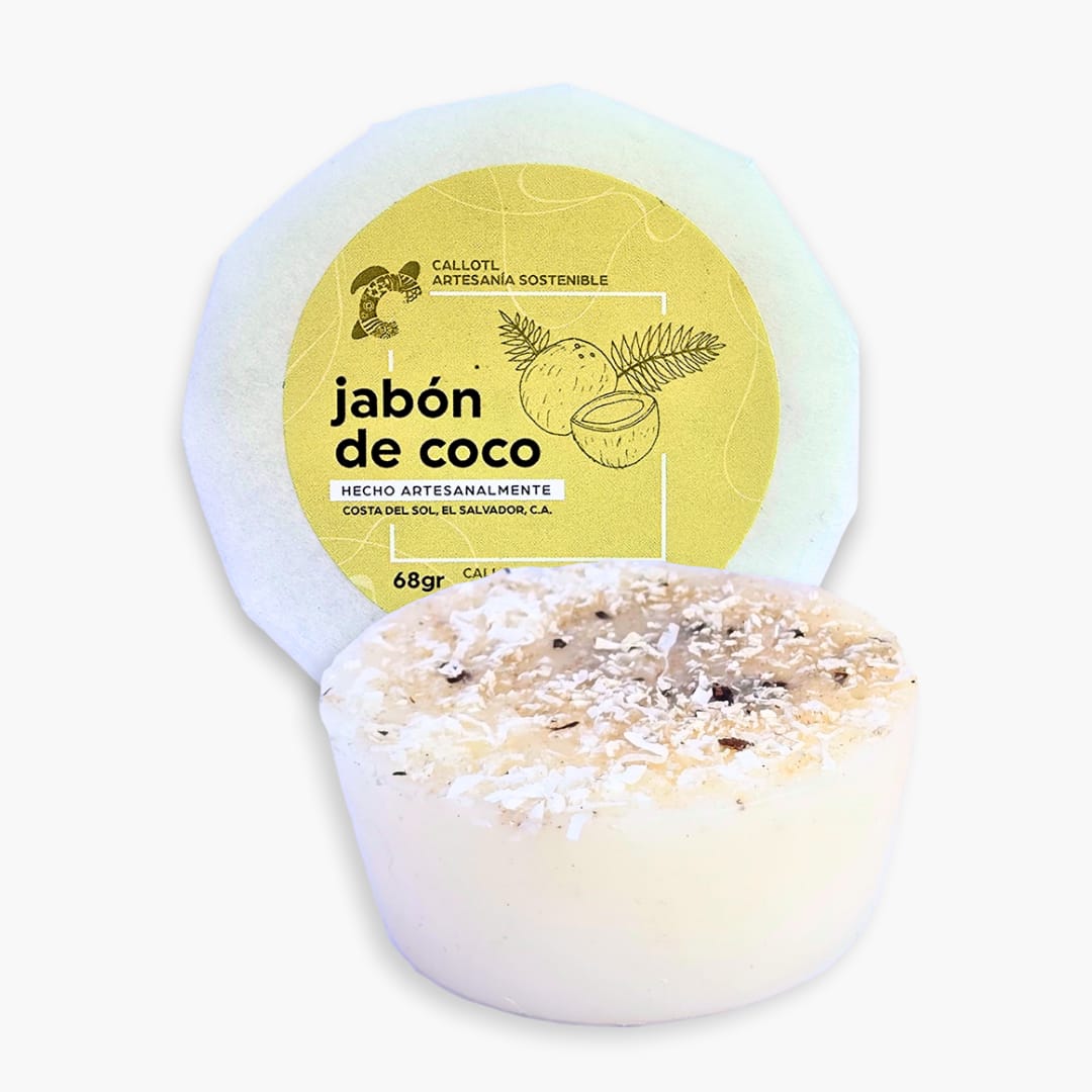 Jabon de coco redondo