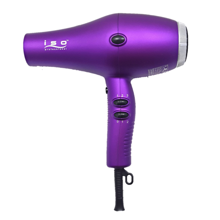ISO BEAUTY  Secadora Purple Metallic Nano Pro  1800-2000W