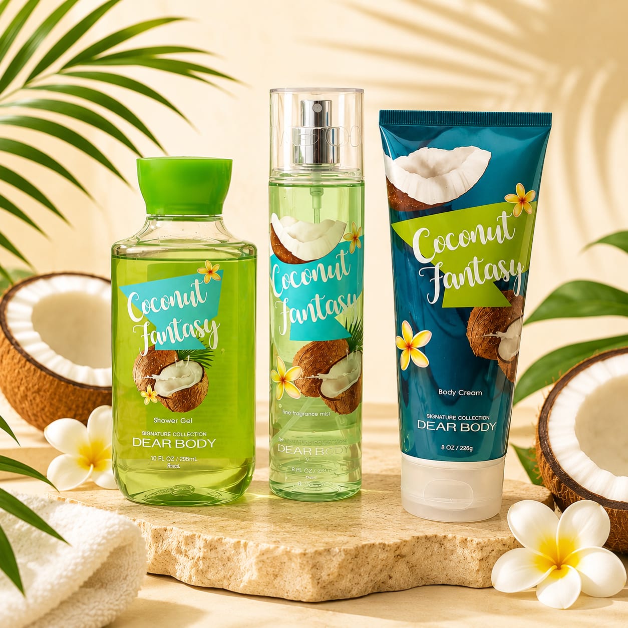DEAR BODY LUXURIES SET TRIO COCONUT FANTASY