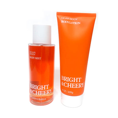 DUO DEAR BODY BRIGHT & CHEERY (BODY LOTION 226G + BODY MIST 250ML)