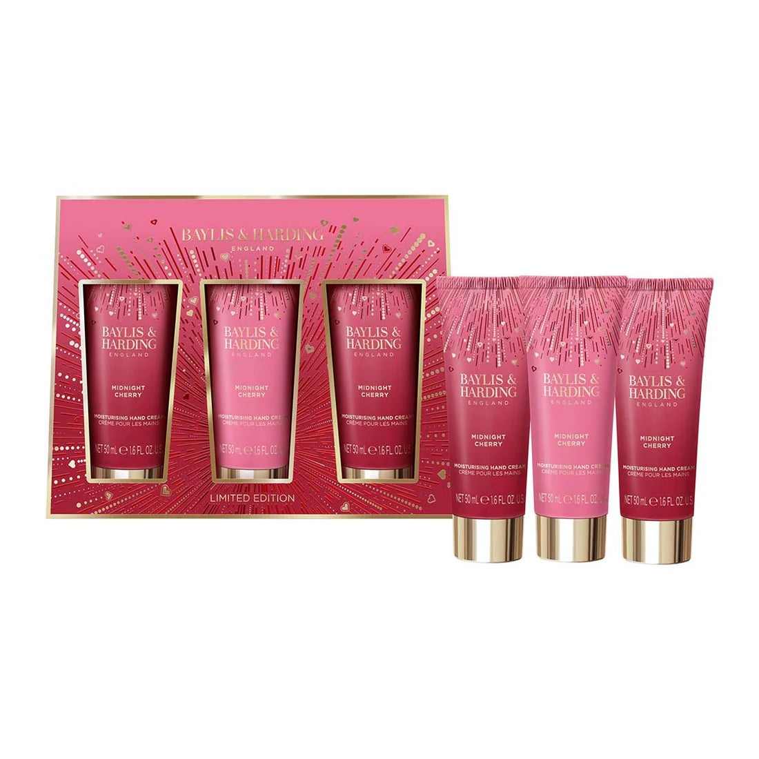 BAYLIS & HARDING Midnight Cherry Luxury Hand Treats Gift Set