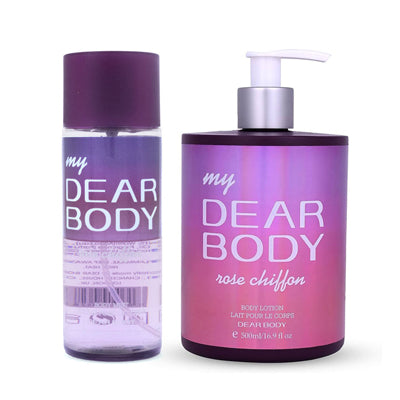 DEAR BODY DUO ROSE CHIFFON (BODY LOTION 500ML + FRAGANCE MIST 250ML)