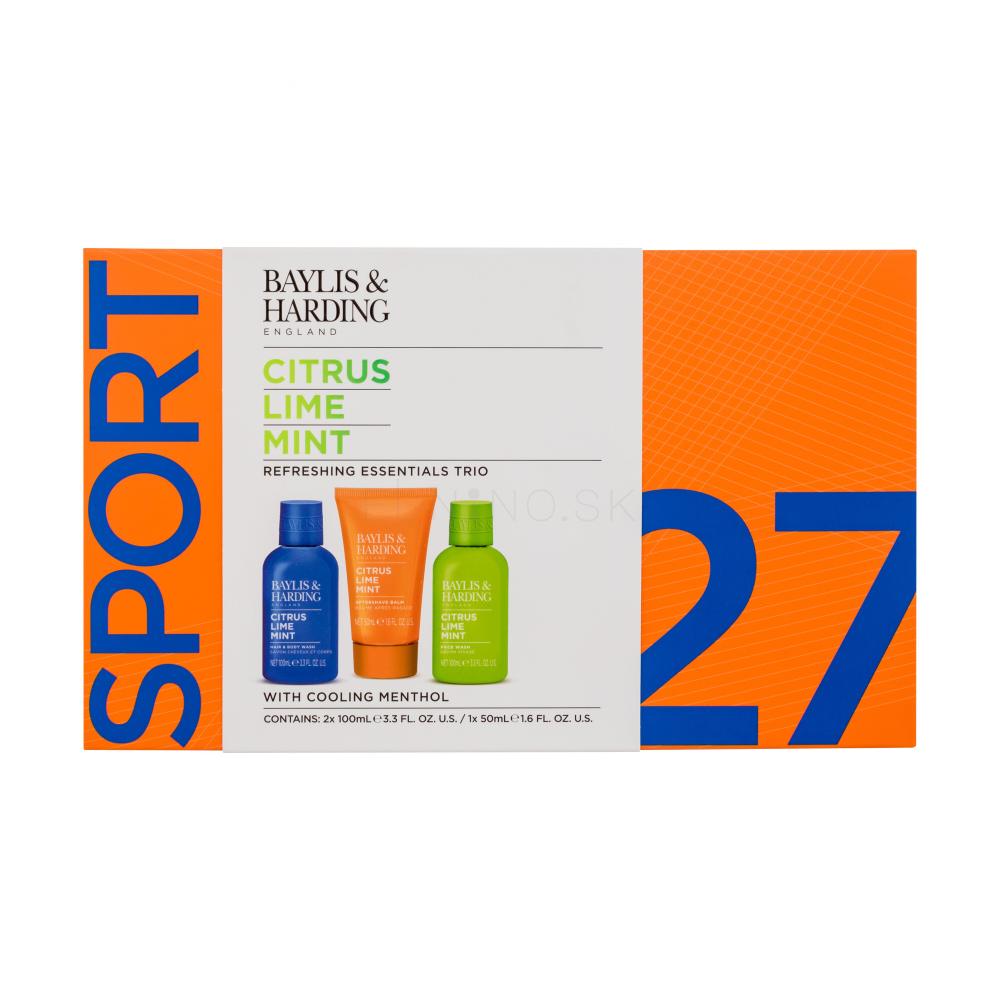 BAYLIS & HARDING Citrus, Lime & Mint Men's Refreshing Essentials Trio Gift Set