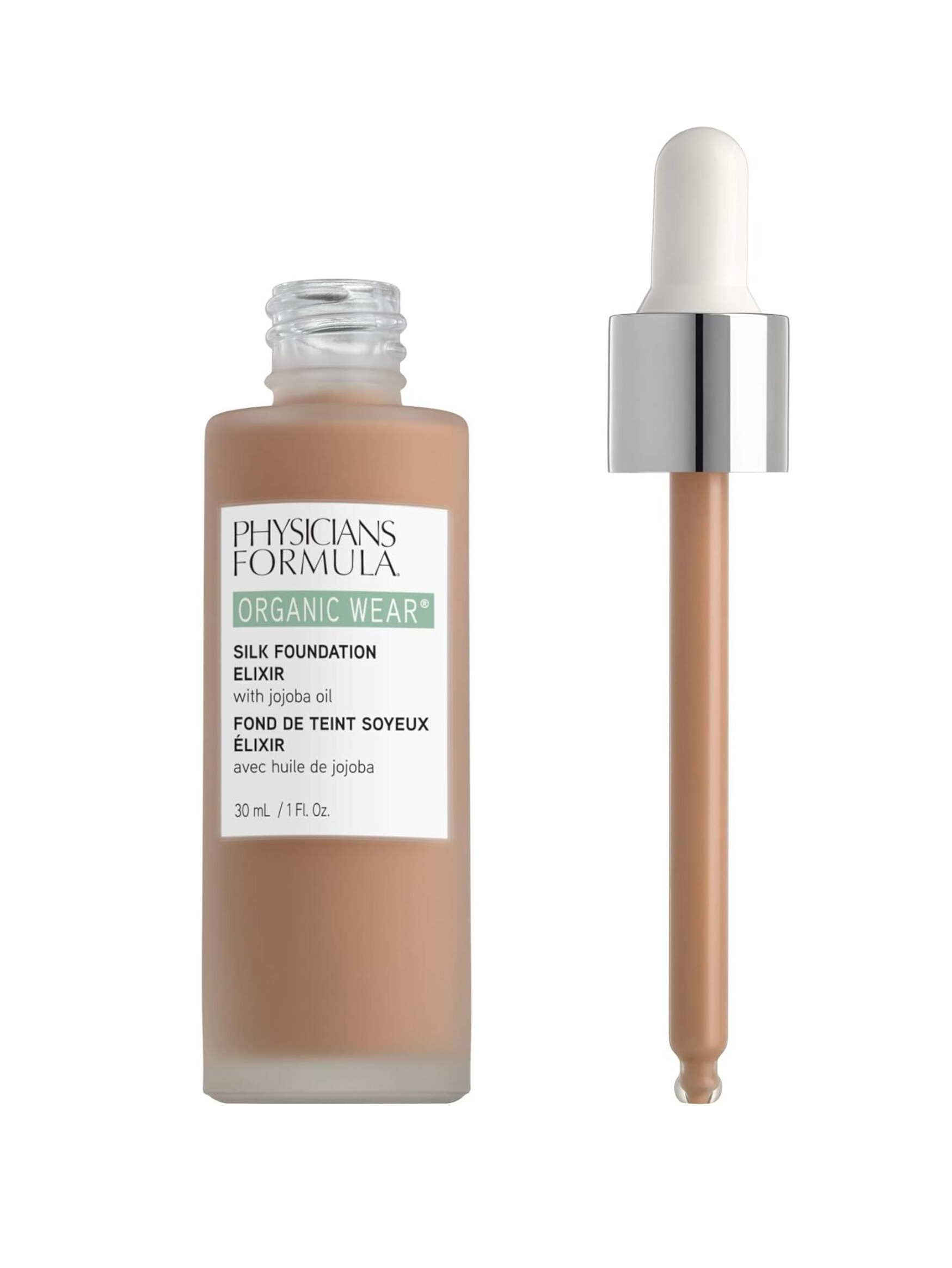 PHYSICIANS FORMULA Organic Wear Silk Foundation Elixir with Jojoba Oil 30 mL Tono Tan / Basamé