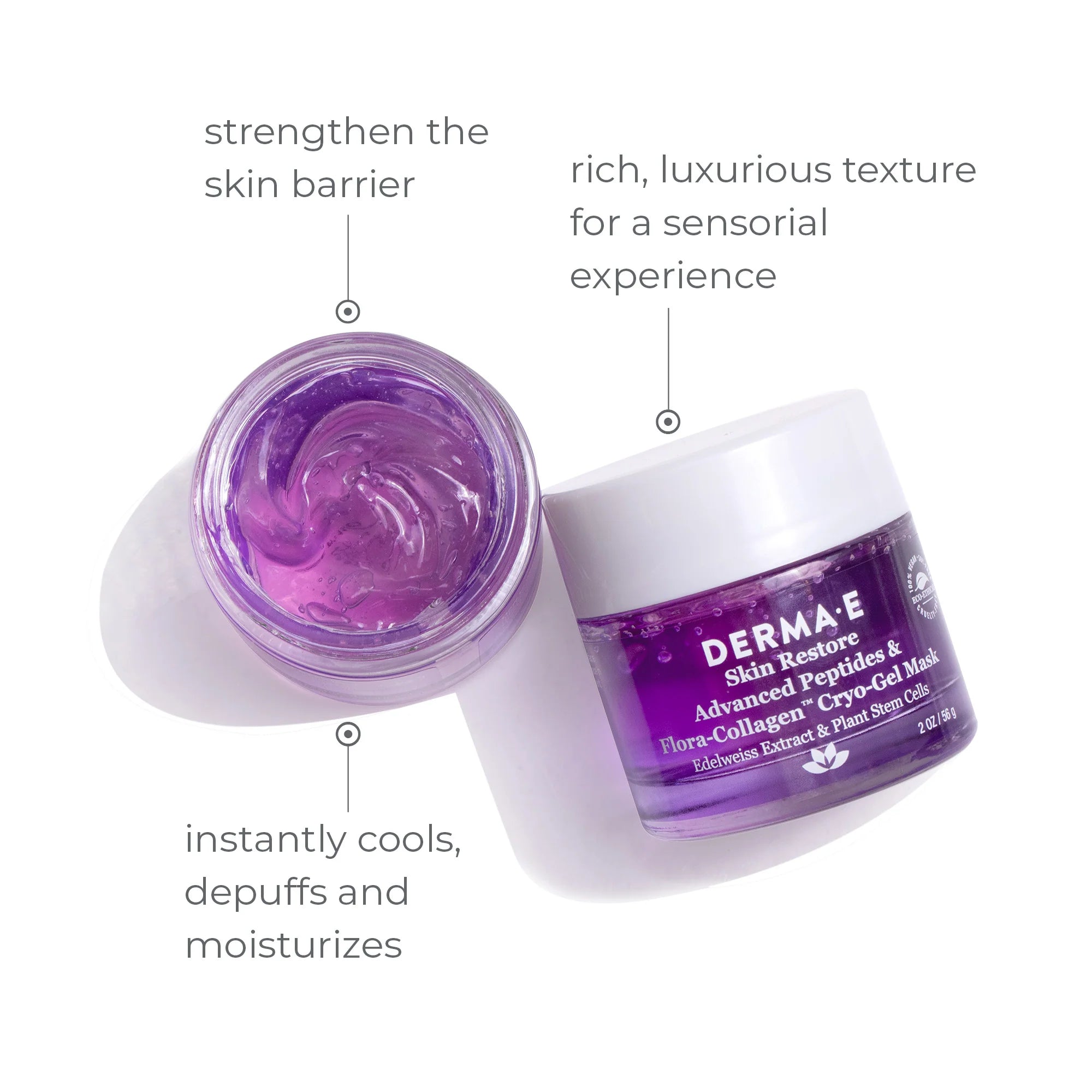 DERMA E Advanced Peptides and Flora-Collagen™ Cryo-Gel Mask