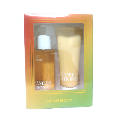 DUO DEAR BODY VANILLA & HONEY ( BODY LOTION 226G + BODY MIST 250ML)