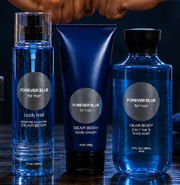 Trio Dear Body Forever Blue Body wash 295 ml , Body Cream 226g y Body Mist 236 mL