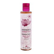 DERMA E Tónico Radiante con Ácido Glicólico, Rosa Mosqueta y Rooibos