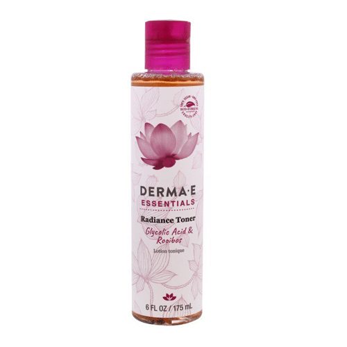 DERMA E Tónico Radiante con Ácido Glicólico, Rosa Mosqueta y Rooibos