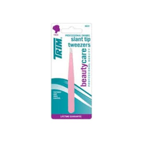 TRIM Slant Tip Tweezers Rose