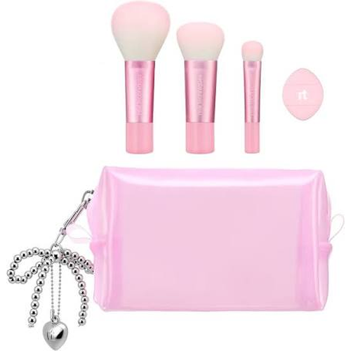 REAL TECHNIQUES SET DE MINI BROCHAS ESPONJA PARA POLVOS/BROCHA PARA CORRECTOR/ RUBOR/POLVOS (5 PIEZAS)