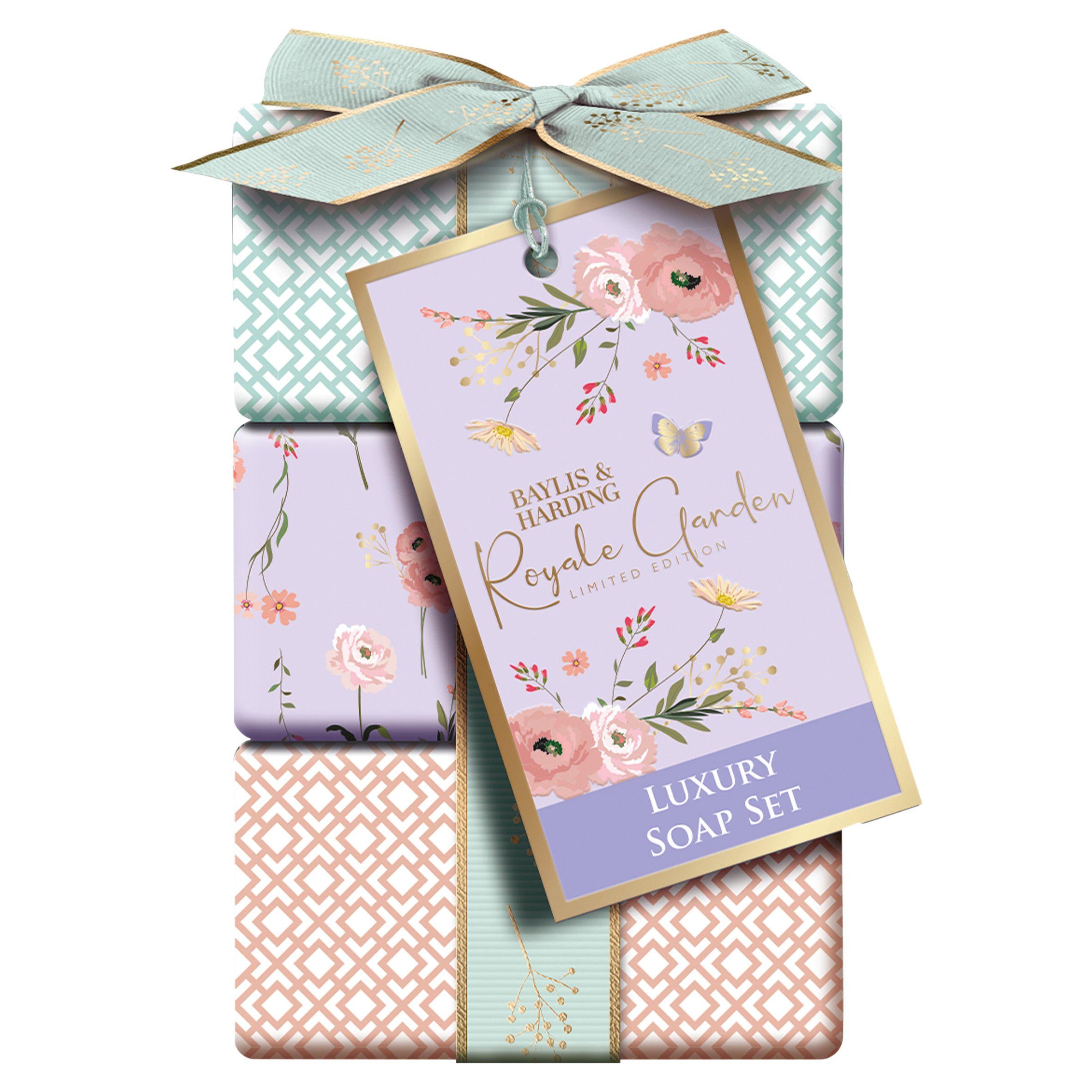 BAYLIS & HARDING Royale Garden Luxury Wrapped Soaps Gift Set